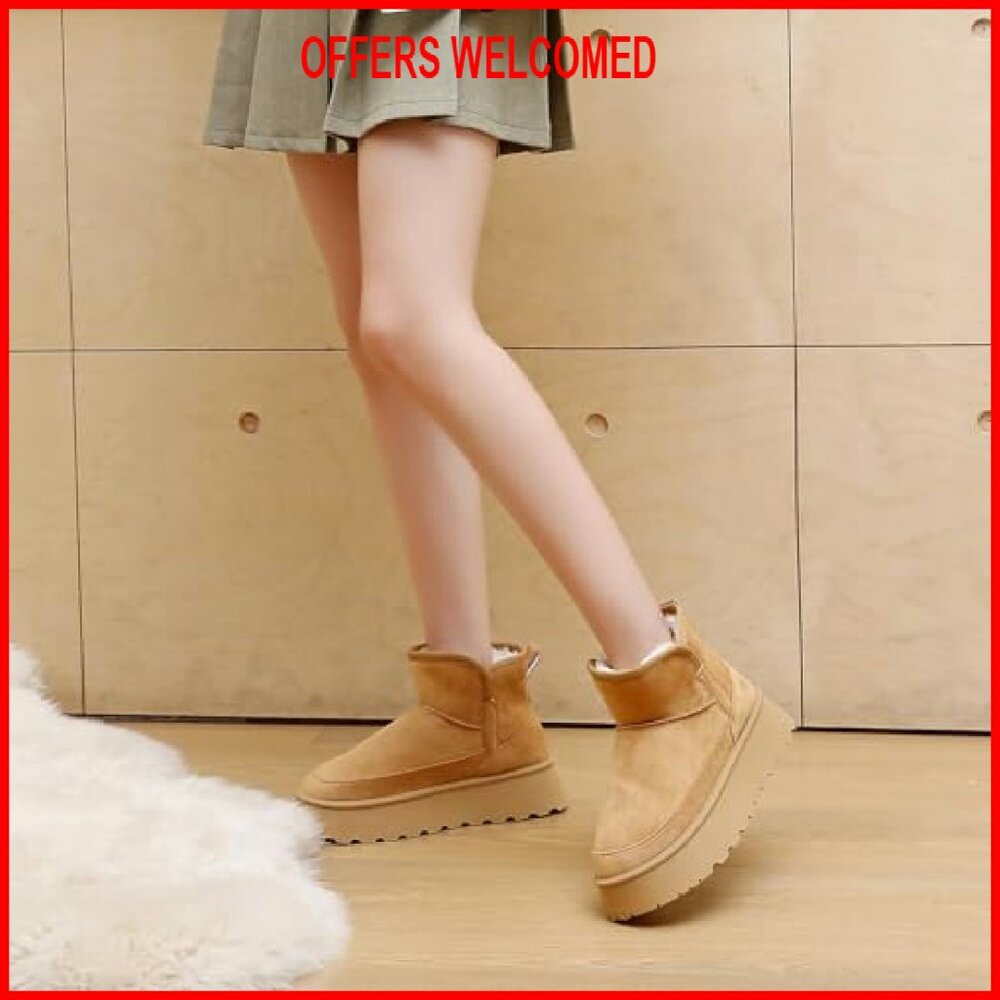Platform Ankle Boots with Memory Foam, Waterproof… - image 5